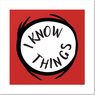 I Know Things Red Emblem Gift Posters and Art